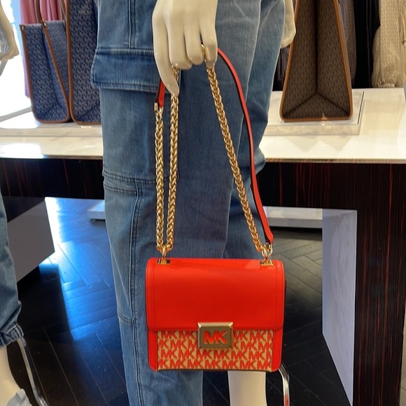 MICHAEL KORS SONIA SMALL SHOULDER XBODY Coral Reef - Picture 16 of 16